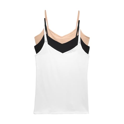 Image of Marks & Spencer 3 Pack Cotton Rich Strappy Vests - 60720796002