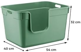 Tanos Yarı Açık Kedi Tuvaleti 54x40x32 - Yeşil - Görsel 4