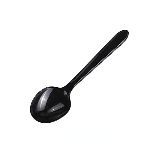 使い捨てスプーン 13cm ブラック 個別包装 100本セット ミニスプーン 使い捨て食器 プラスチック 業務用 パーティー 黒