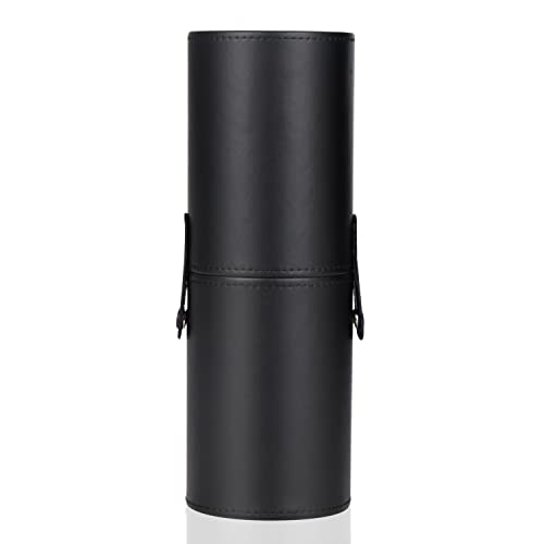 ANYCHO Makeup Brush Holder Large Pu Leather Make Up Cosmetic Cup Holders Storage Organizer(7.8*3.1inch)