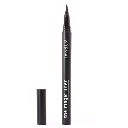 Lash'd Up 2-in-1 Lash Glue & Eyeliner (Extra-Strength, Black) Glue Liner Pen Waterproof for False Lashes, Strong Hold 0.032 Oz.