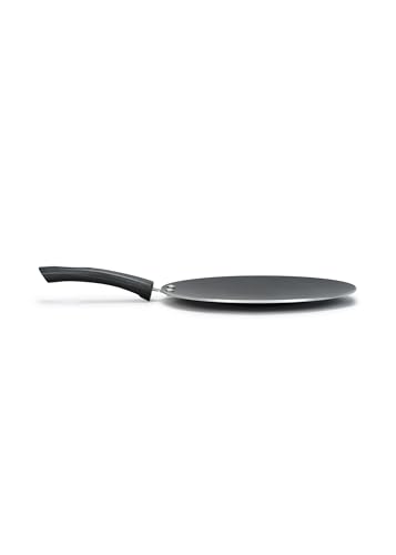 Image of Non-Stick Concave Tawa 23 cm 3mm Thick Heavy Base Induction & Gas Compatible Multi-Purpose Flat Pan for Roti, Chapati,Paratha, Dosa, Uttapam