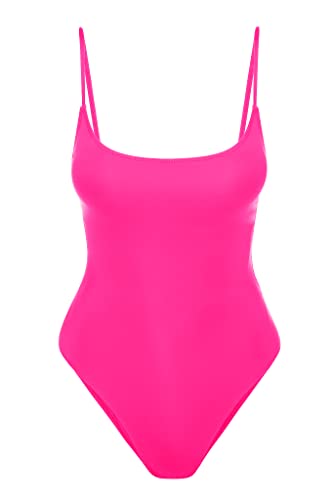 Image of Narecte Sexy One Piece Bathing Suit for Women Tummy Control High Cut One Piece Swimsuit Womens