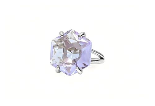 Bagues de déclaration tanzanite bijoux artisanaux pour dames argent