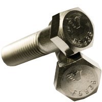 1/2"-13x1 3/4",(FT) UNC Stainless Steel (316) Hex Head Cap Screw, ASTM F593 (INCH) (Quantity: 50) Size: 1/2"-13 | Length: 1-3/4" | Coarse Thread | Fully Threaded