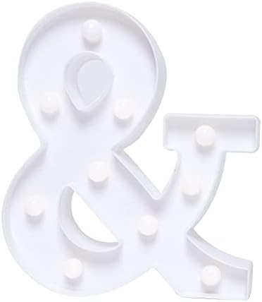 Foaky LED Letter Lights Sign 26 Alphabet Light Up Letters Sign for Night Light Wedding Birthday Party Battery Powered Christmas Lamp Home Bar Decoration (S)