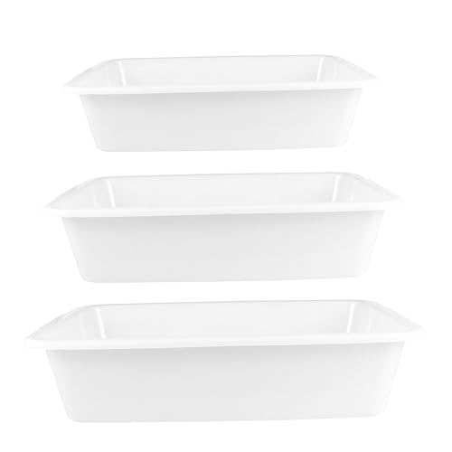 CIYODO Professional Reagent Tray Acid and Alkali Resistance 3pcs Lab Tray for Chemistry Use Safe and Sturdy