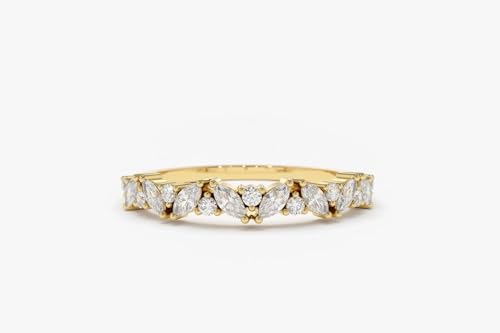 Marquise Cut 2 Ct Moissanite Diamond Ring Plated White Gold Anniversary Proposal Ring2