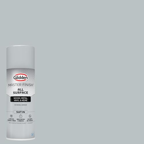 Image of Glidden Master Finish 12 oz. Satin Shining Armor Interior /Exterior All Surface Spray Paint and Primer (Pack of 2)