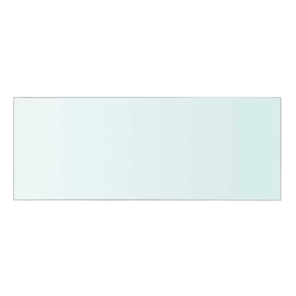 Regalboden Glas Transparent 40x15 cm aus Hartglas - Stabile Glasplatte für Lamellenwand mit 15 kg Tragfähigkeit, Langlebiges Deko-Element für Wohnung und Geschäft, Einfache