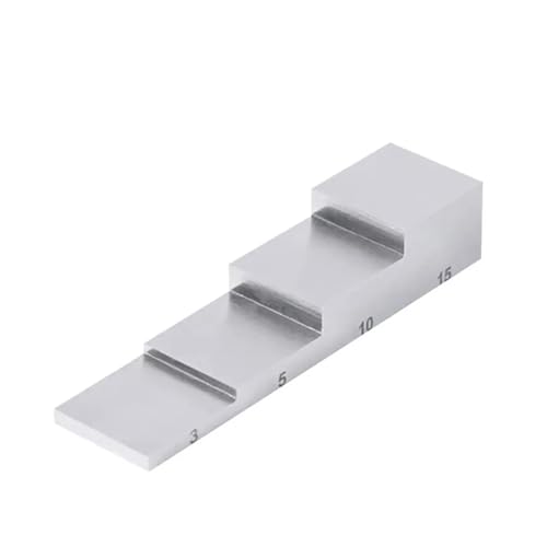 5 ステップ テスト キャリブレーション ブロック 4 ステップ ウェッジ、非破壊検査における超音波厚さ計の厚さと直線性キャリブレーション用 一般測定、工作用(4steps 0.100-0.600in)