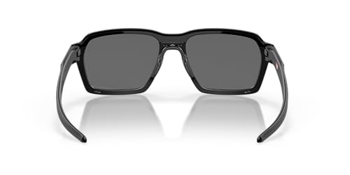 Oakley Men's OO4143 Parlay Rectangular Sunglasses, Matte Black/Prizm Black Polarized, 58 mm by Oakley - Image 5