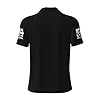 GEPANY Men's Bruce Singer Shirt Polo Sleeve Casual Short-Sleeve T-Shirt Black 4XL #4