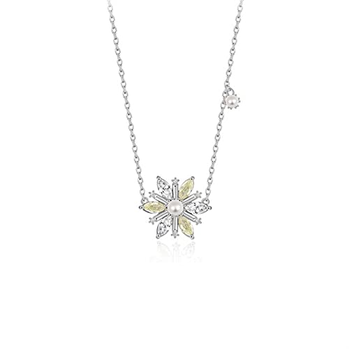 Collier pendentif fleur en argent 925 pour femme chic