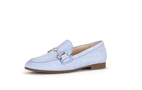 Gabor Damen Slipper, Frauen Slip On,Moderate Mehrweite (G),Schlupfschuhe,schluepfschuhe,College Schuhe,Businessschuhe,Azur,41 EU / 7.5 UK