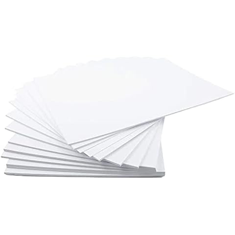 A6 Premium Thick Smooth White 300gsm Craft Printing Index Record Card - Postcard Size 50 Sheets Cover