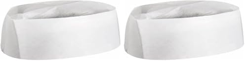 García de Pou 100 Unités - Calots Ajustables Bateau 28 cm Blanc Papier (Lot de 2)