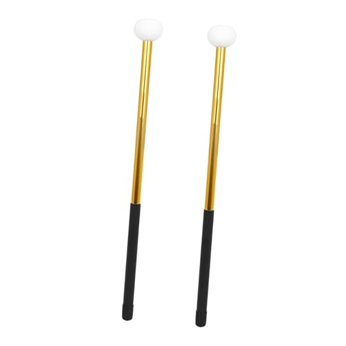 Baquetas de aleación de aluminio con cabeza de fieltro para banda de marcha, baquetas ligeras para percusión para jazz, 1 par miniatura 7