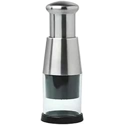 Cortador De Vegetales En Acero TOBILE Peeler Ajo Artefacto Cocina Multifunción Cortador Vegetal Acero Inoxidable Picador de Ajo-Acero Inoxidable