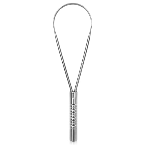 Copper Tongue Cleaner – Single Grip | Dentist-Formulated Oral Care Tool for Daily Tongue Cleaning, 100% Forged Copper (Silver) image 5