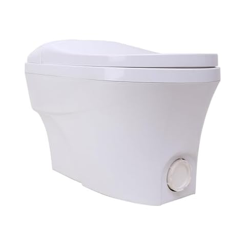 Composting Toilet, Fastest Composting Speed in Compost Toilets, Waterless Toilets Suitable for Tiny Houses, Vans, Boats, with Heating Plate, Electric Mixing, Urine Separating and Exhaust Fan Cover