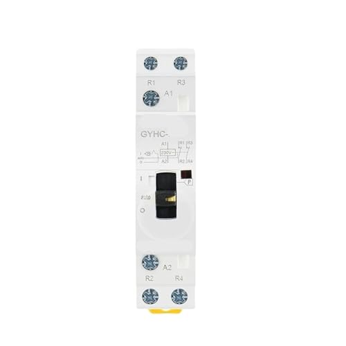 Contacteur modulaire de commande manuelle 2P 16A pour automatiser le chauffage de maison - 4