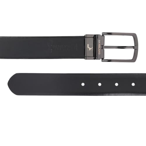 Image of Da Milano Reversible Leather Belt for Men - Brown & Black (3233D-35R-OL)