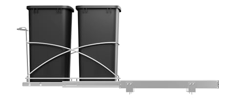 Caneca de basura extraíble para cocina 35QT negra miniatura 7