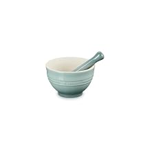 Le Creuset Stoneware Mortar & Pestle, 10 oz., Sea Salt