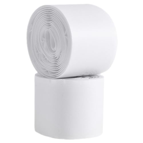 GLSTOY ロール2個 ギターペダルステッカー ギターエフェクター粘着テープ エフェクトペダルフックアンドループ ペダルボード面ファスナーテープ ギターペダルテープ ホットメルト接着剤 白い