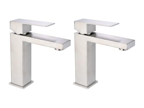 Rubinetto per lavabo Acciaio Argento