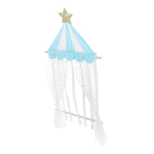 DECORNIJIA Organizador de Lazos para Bebés Soporte para Diademas Antideslizante Almacenamiento Compacto Accesorios para Cabello Niñas Color Azul Claro