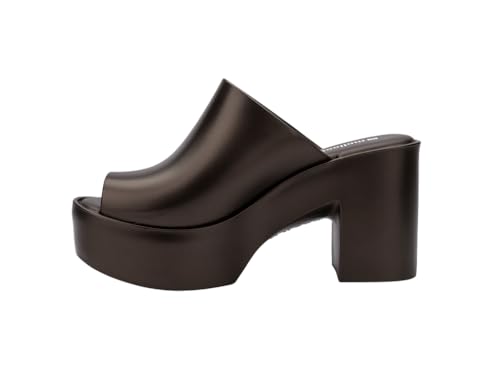 Image of Melissa Mule Heel Collection - Fashion Sandal for Women - Iridescent Comfortable Mule Style - High-Shine Upper with Bubblegum Scent - Chic and Sophisticated