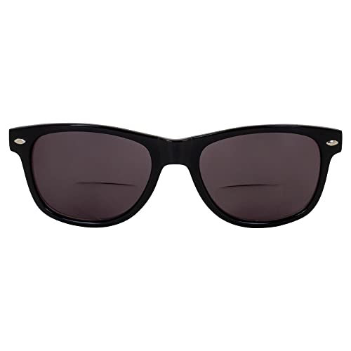 Global Vision Blues Brothers Bifocal Sunglasses For Men & Women Scratch-Resistant Black Frame w/Smoke Lens2