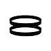 135J6 Planer Drive Belt for Ryobi AP10, AP-12, Delta 22-540, 22-546 TP300, Ridgid, Craftsman planers Wen 6550 (Pack of 2)