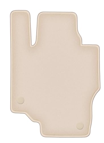 Tapis conducteur Mercedes GLE C167 Coupé velours beige avec dossier caoutchouc étanche Fortuna 2019