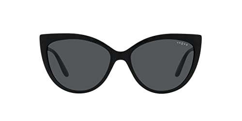 Vogue Eyewear Woman Sunglasses Black Frame, Dark Grey Lenses, 57MM2