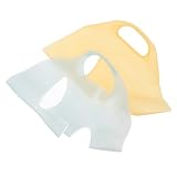 IWOWHERO 2pcs Reusable Silicone Face Mask Cover Design for Optimal Moisturizing Absorption Fit for All Face Shapes Easy to Use Silicone Mask Holder