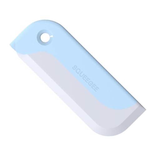 Tuxxjzm Raspador de agua, escobilla de suelo para fregadero, raspador de ventanas en forma de, Limpiacristales ergonómico para raspador de ducha, herramienta para limpiar cristales, raspadores