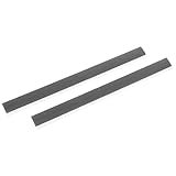 SWETRACE Kehrschaufel Kunststoffleisten Ersatz 2 Stück 26cm Weich Schwarz für...