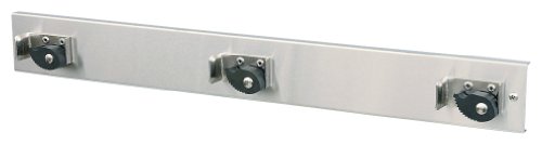 Black Friday - 80% OFF Moen 8198 Commercial M-Dura Three Station Mop and Broom Hanger, Chrome