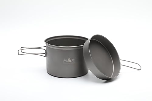 Maxi Titanium 1600ml Pot with Frying Pan Lid – Lightweight Outdoor Cooking System - Image 4