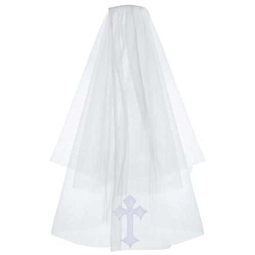 First Communion Veil White Cross For Girls Communion Accessories