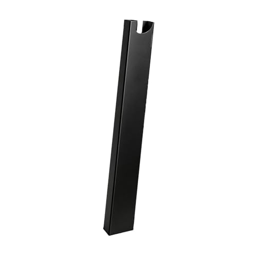 Canal de gestión de cables para la pata de escritorio, fácil de instalar, aleación de aluminio, organizador de cables, canal para cable para mesa de trabajo, negro miniatura 1