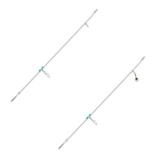 Línea líder de pesca con giratorios y acero inoxidable 58 cm miniatura 4