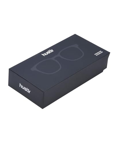 Lenskart HUSTLR - As Seen On Shark Tank | Peyush Bansal Glasses | Zero Power Bluecut & Antiglare Computer Eyeglasses | Full Rim Square | For Men & Women | LB E14058