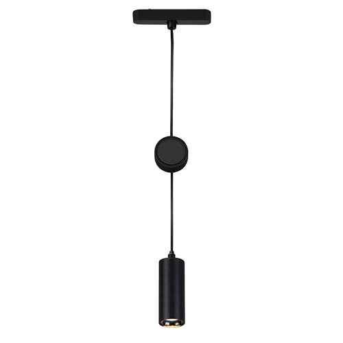 BRILONER - Sistema de rieles Luxtrail LED lámpara colgante, blanco cálido, regulable en altura, accesorios, riel de luz, LED colgante, lámparas, 130x1200x42 mm (LxAxP), negro