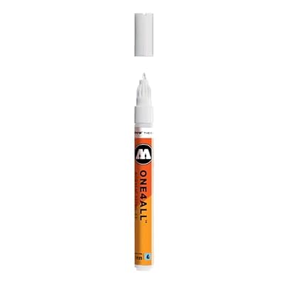 Molotow ONE4ALL Acrylic Paint Marker, 1mm Extra Fine, Signal White, 1 Each (127.102)