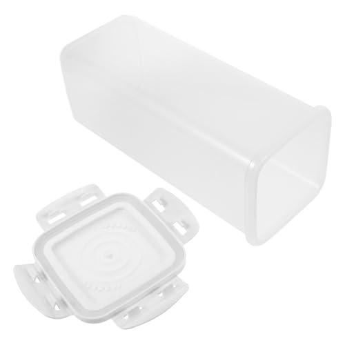 UTHCLO 箱 パン収納ボックス 台所 パン容器 パン収納ケース パン収納ビン パンセーバー フードボックス パンの収納 コーヒー豆保存容器 パンの保存容器 プラスチック 白い 再利用可能