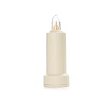 Barebones Flameless Candle β Vintage White, Rechargeable 4.5-Inch LED Candle with Magnetic Base, 50+ Hours of Light, 4 Lighting Modes β Indoor and Outdoor Ambient Lighting for RVs and Home Decor